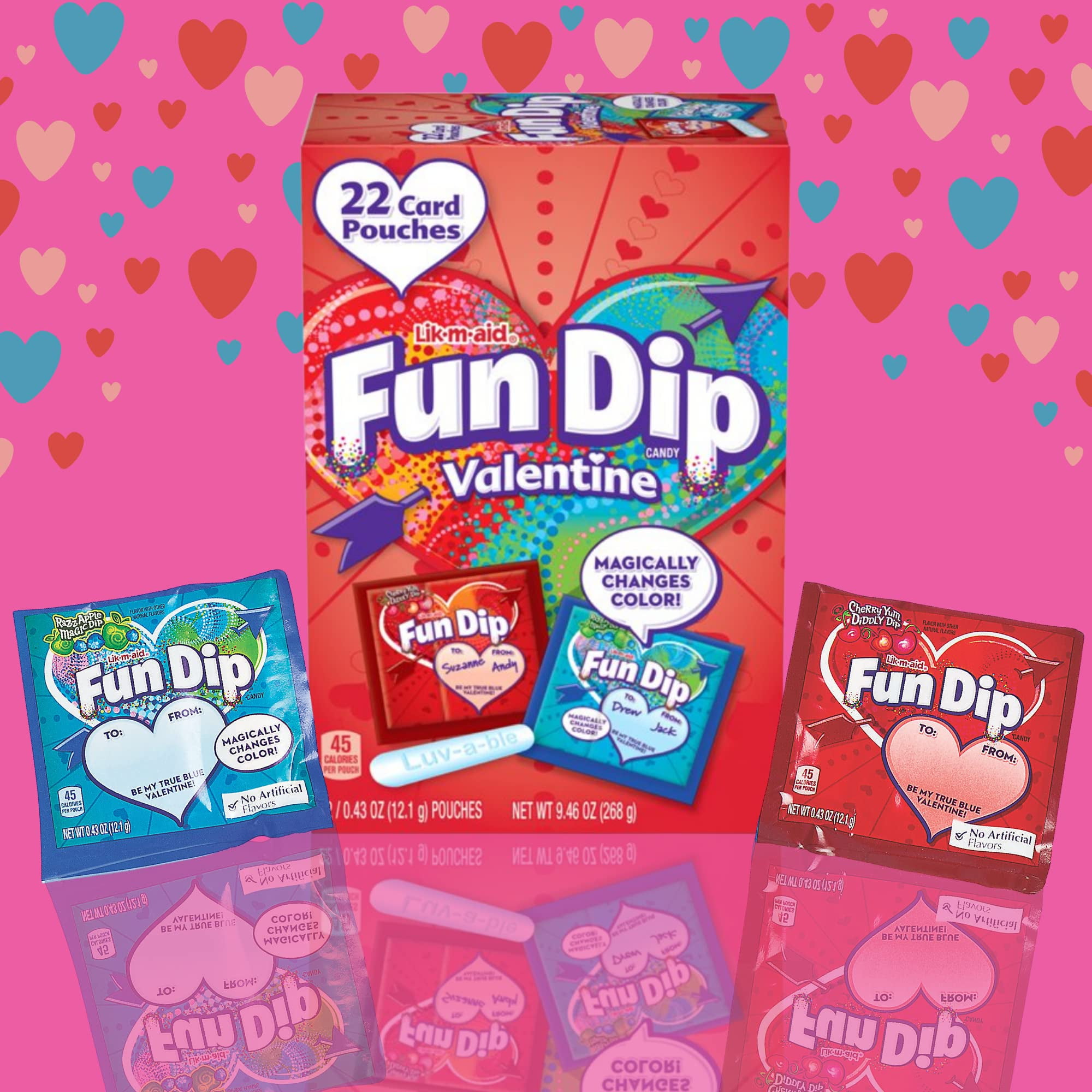 Fun Dip Valentine's Card DNF2 and Candy Kit, 22 Count of To