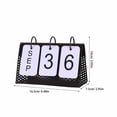 thumbnail image 2 of BESTYASH Black Metal Perpetual Calendar Frame Decorative Calendar for Desktop Use, 2 of 8