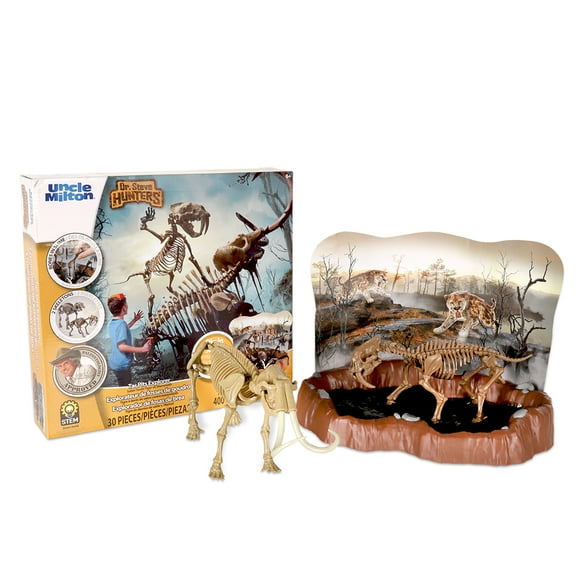 Dr. Steve Hunters Tar Pits Explorer Slime Dig Kit Saber Tooth Tiger Vs Mammoth