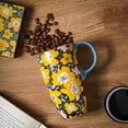 thumbnail image 6 of Topadorn Ceramic Coffee Mug Tall Porcelain Cup with Lid and Color Gift Box.17 oz. Yellow, 6 of 9