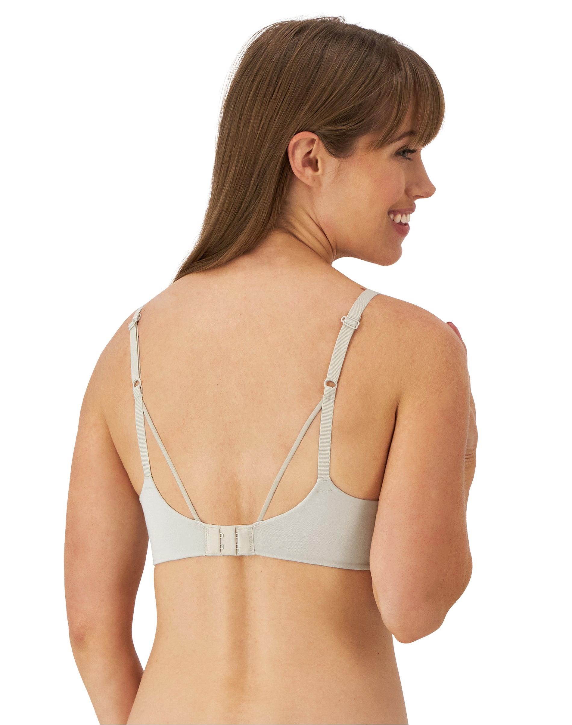 Women's Maidenform DM2403 Luxe Essentials Full Coverage T-Shirt UW (Beige Bisque 34B)
