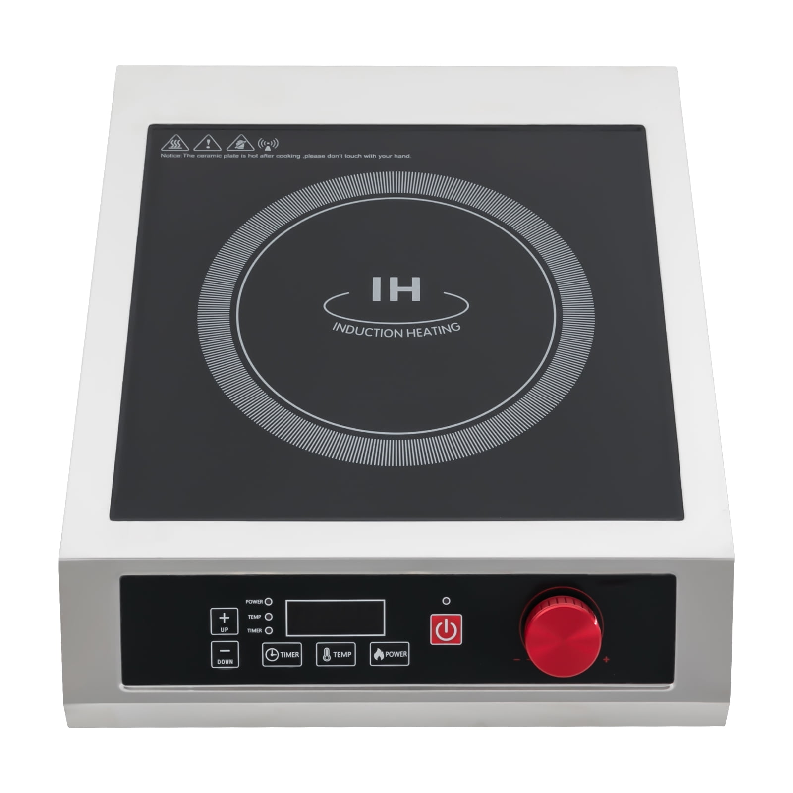 Powerful Electric Induction Burner, Commercial Induction Cooktop, Countertop Electric Stove with Digital Sensor
