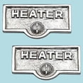 thumbnail image 2 of 2 Switch Plate Tags HEATER Name Signs Labels Chrome Brass Traditional Engraved Wall Light Switch Cover Labels | Renovators Supply, 2 of 2