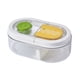 thumbnail image 2 of Fiambrera de microondas para niños y adultos | Contenedor Bento a prueba de fugas con divisor | Plástico libre de BPA | Almacenamiento de frutas para ensaladas | Caja Bento Portátil Sellada |, 2 of 6