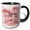 Black/White, variant on 3drose, the Meaning of Love - What Love Means, Love Meaning, What Is Love, Romantic, Typography, Valentine, 11oz Mug