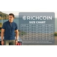 thumbnail image 7 of RICHCOIN Henley Men Shirts Short Sleeve T Shirts for Men Summer Tops Classic Pocket Button Casual Color Block Blue Tees Size L, 7 of 7