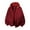 Wine, variant on Sentmoon Jacket Mens Coats Womens Gifts Men's Solid Color Thick Long Sleeved Hooded Fake Two-piece Thick Coat Fall and Winter for Travel and Packable Convenience
