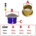 thumbnail image 3 of CNC Motorcycle Carburetor Air Filter Cup 50/55mm For PWK 21-34mm PE 28 30 Modified Velocity Stacks Air Filter Cup With Net, 3 of 7
