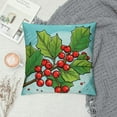 thumbnail image 2 of Nawypu  Merry Christmas Pillow Covers  Winter Holiday Happy New Year Red and White Striped Throw Pillow Cover Cushion Case Decoration for Sofa Couch, 2 of 5