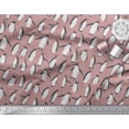 thumbnail image 2 of Soimoi Pink Poly Georgette Fabric Penguin Ocean Print Fabric by the Yard 52 Inch Wide, 2 of 3