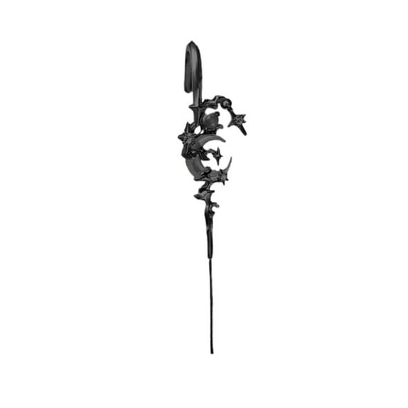 BNNG Of The Moon Ear Hook Needle Piercing Earring Creative Star Moon Earrings For Women Moon Earrings Jewelry Fashion Dangle Stud Jewelry Delicate Fashion Birthday Gifts Ladies' Bat Ear Chains