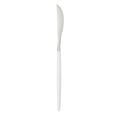 thumbnail image 3 of Moderna Silver Plastic Knife - with White Handle - 7 3/4" - 500 count box, 3 of 11