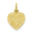 thumbnail image 5 of 10k Yellow Gold I Love You Heart Charm Pendant, 5 of 7