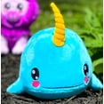 thumbnail image 6 of Bleacher Creatures Narwhal 6" Kuricha Sitting Plush, 6 of 7