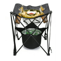 Mind Reader Tailgating Table with Insulated Cooler