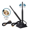 thumbnail image 1 of Cherish 6dBi WiFi Antenna with RP-SMA Male Connector Dual Band 2.4GHz 5GHz with Magnetic Base, for TP-Link ASUS Netgear Linksys D-Link, New, 1 Count, Single Pack, 1 of 8