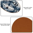 thumbnail image 5 of Wolf 6PCS Microfiber Leather Round Coasters Set of 6 - Heat Drink Coaster Mats for Cups, Glasses, and Mugs - 11x11 cm/4.3x4.3 in - Stylish Table Home Decor Accents, 5 of 6
