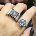 thumbnail image 2 of SEPARQI 2pcs His and Hers Wedding Ring Sets Couples Engagement Rings Women and Men 925 Sterling Silver Eight Hearts Eight Arrows Sparkling Cubic Zirconia Unisex Couple Rings, 2 of 8