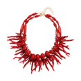 thumbnail image 3 of 2x collar bohemio collar de cuentas accesorios de joyería colgante elegante collar tribal collar en capas para vacaciones boda, 3 of 9