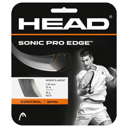Pro Tennis String - Head Sonic Pro Edge Tennis String Monofilament Grey 16g 40ft