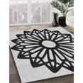 thumbnail image 2 of Ahgly Company Indoor Rectangle Patterned Oil Black Area Rugs, 7' x 10', 2 of 6