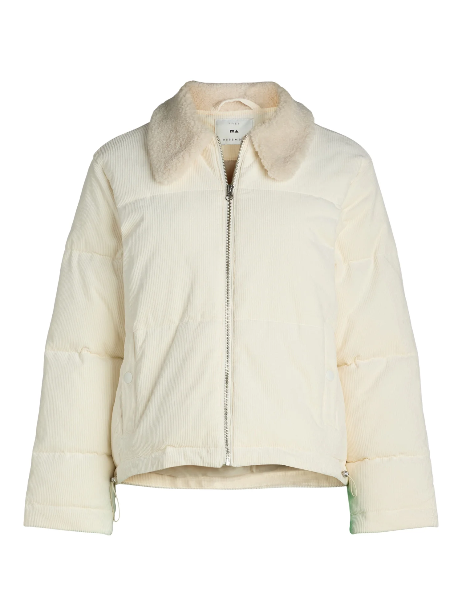 Free Assembly Women's and Women's Plus Short Puffer Jacket, Sizes XS-4X