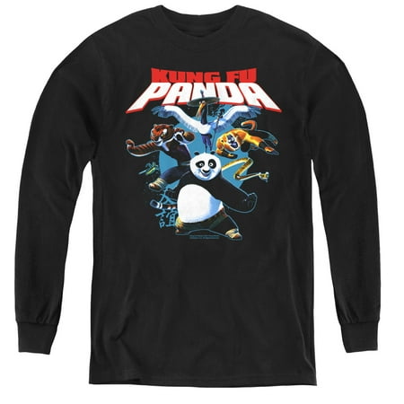 Kung Fu Panda - Kung Fu Group - Youth Long Sleeve Shirt - X-Large