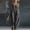 Dark Gray, variant on Women's Harem Jumpsuit V Neck Sleeveless Harem Overalls Stretchy Adjustable Strap Romper with Pockets Army Green L