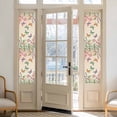 thumbnail image 2 of Pink Flowers Window Privacy Film,Spring Floral Butterfly Elegant Pastoral Botanical Static Cling UV Sun Blocking Window Tint Day and Night,Non-Adhesive One Way Privacy Cover 17.7''x78.7'', 2 of 7