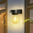 thumbnail image 5 of Solar Powered Motion Sensor Wall Light | Warm White Led Outdoor Security Lamp | Ip65 Waterproof for Garden, Garage, Pathway | 4M Detection Range | Auto On/Off | Easy Installation (1 Pack), 5 of 6