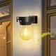 thumbnail image 5 of Aplique de pared de inducción con luz solar cálida - Luces solares para cercas - Luces solares de pared LED - Resistente al agua IP65 para exteriores - Lámparas de pared para exteriores para patio,, 5 of 6