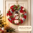 thumbnail image 4 of Christmas Wreath DIY Kit,Christmas Wreath Making Kit for Beginner & Adults, Fabric Craft Kit,DIY Holiday Decor, Handmade Christmas Art Project Gift, 4 of 8