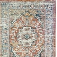 thumbnail image 4 of HomeRoots 555350 9 x 13 ft. Rust Oriental Distressed Rectangle Area Rug with Fringe, 4 of 5
