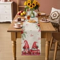 thumbnail image 2 of Red Gnomes Table Runner 72 Inches Long Farmhouse Dress Scarves, Valentine Roses Leaves Love Beige Rustic Dining Tablerunner for Coffee Table/Kitchen Island/Party Décor, 13" x 72", 2 of 8
