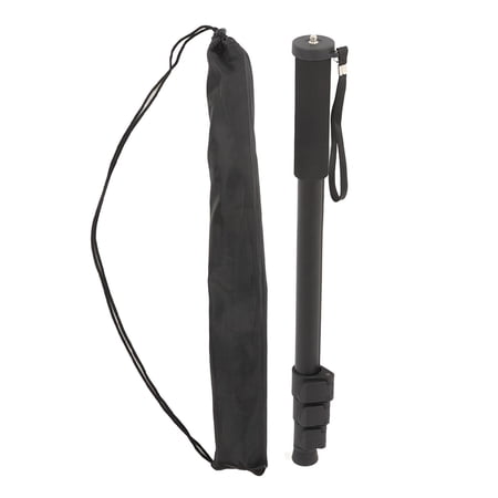 Yajisi SLR Camera Monopod Aluminum Alloy 4-Section Telescopic Extension Rod for Microphone Photography, Lightweight Portable Travel Stick, 59.1 inches / 1500 mm Maximum Height