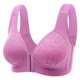 thumbnail image 2 of ICHUANYI Clearance Women's Plus Size Bra,Casual Sexy Lace Front Button Shaping Cup Shoulder Strap Underwire Bra Plus Size Extra-Elastic Wirefree(Purple, XXL) Ichuanyi Ichuanyi, 2 of 7