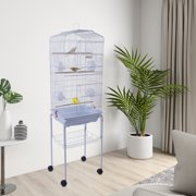 59" Bird Cage Pet Supplies Metal Cage with Rolling Stand