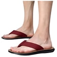 thumbnail image 2 of Sandals Men Flip Flop Men's Flip Flops Size 11 Wide Mens Memory Foam Flip Flops Size 9 Men's Flip Flops Size 11 Soft Slides for Men Men Flip Flops Size 9 Leather Men Flip Flops Size 9 Flip Flops Men, 2 of 3