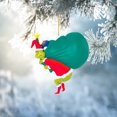 thumbnail image 3 of Colgante de decoración de muñeco de duende verde navideño colgante de dibujos animados para regalo de vacaciones (D) Ehuebsd libre de BPA, 3 of 8