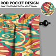 thumbnail image 3 of Paisley Design Kitchen Curtains - Vintage Tier Cafe Curtains for Bathroom Living RV Rod Pocket Window Drapes 36 Inch 2 Panels Set 28"x36" Window Treatment Tiers, 3 of 4