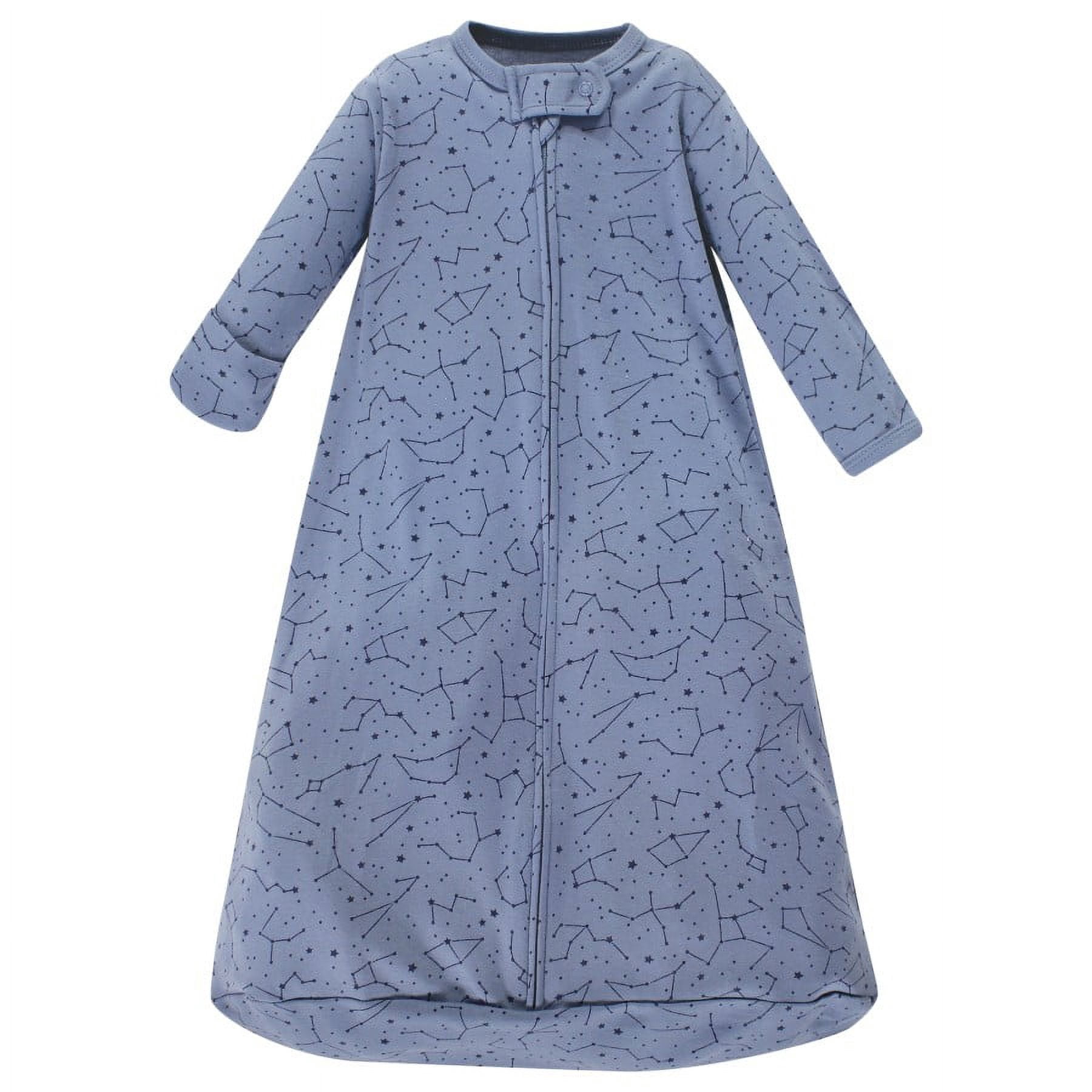 Hudson Baby Infant Boy Cotton Long-Sleeve Wearable Sleeping Bag, Sack, Blanket, Space, 0-3 Months