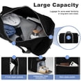 thumbnail image 6 of GYNKY Travel Duffle Bag 24" Foldable Weekender Bags Men Women, 60L Carry on Waterproof Overnight Bag Gym Bag with Shoes Compartment Trolley Sleeve, Large Packable Tote Duffel Bag for Sports Plane, 6 of 11