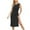 Black, variant on Dvprdro Womens Knit Tank Dress Summer Fashion Solid Crew Neck Sleeveless Side Split Boho Casual Loose Beach Sun Midi Dress