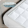 thumbnail image 4 of Bare Home 22 lbs Weighted Blanket for Adults - 60" x 80" - 210tc Twill Cotton, White, 4 of 10