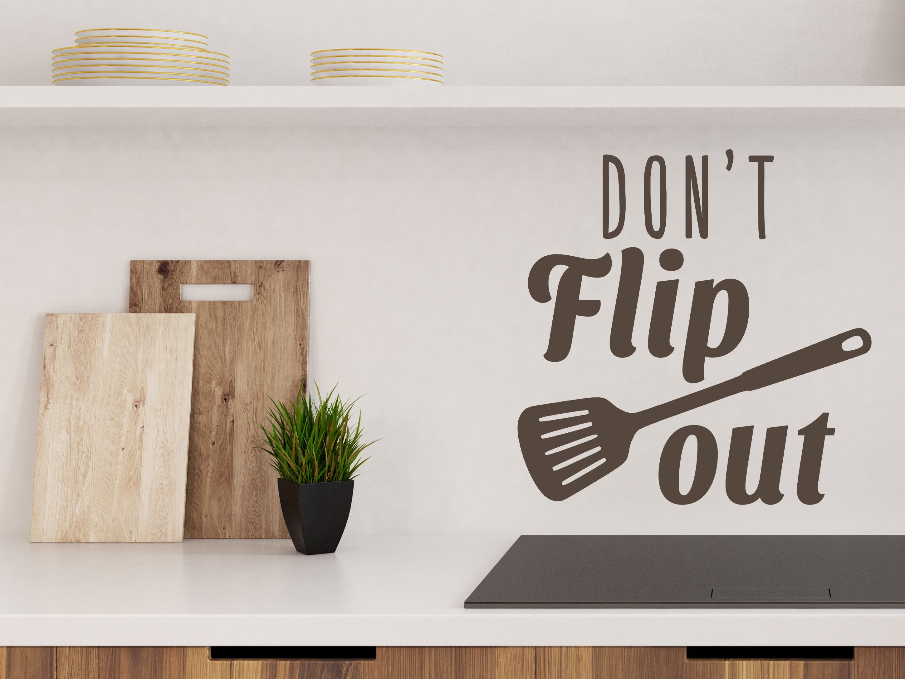 Don't Flip Out Kitchen Wall Decal