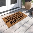 thumbnail image 4 of Welcome Mat Tyeign Fun Copywriting Mat Holiday Mat Welcome Door Mat Polyester Door Mat Welcome Matt Outdoor Door Mat Front Door Mat Outdoor Rug Bedroom Rug Door Mat Outside Entrance Black, 4 of 5