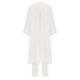thumbnail image 6 of Ashirexll Two Piece Sets for Women, Outfits for Women, Spring Fall Round Neck Casual Solid Color Linen Long Sleeve Pants Suit Set, 6 of 7