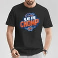thumbnail image 2 of Florida Fears Chomp’s Alligator T-Shirt, Funny Gator Graphic Tee, Tropical Wildlife Humor Shirt for Men and Women, Swamp Life State Pride Apparel, Cute Reptile Lover , Size L, Color Black, 2 of 3