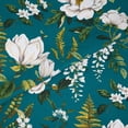 thumbnail image 4 of Waverly Inspirations 2 Yard Precut 100% Cotton Duck Fabric, Floral Teal, 45" Wide for Quilting & Sewing, 4 of 7