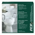 thumbnail image 3 of PCP Molded Toilet Seat Riser With Removable Arm Rests, White, 5 inch rise (seat with removable arms), 3 of 3